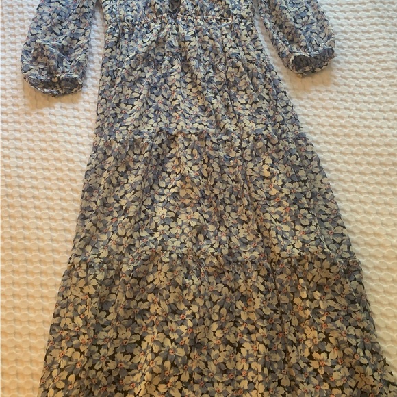 Lauren Ralph Lauren Women's Floral Crinkle Georgette Dress - Picture 8 of 8